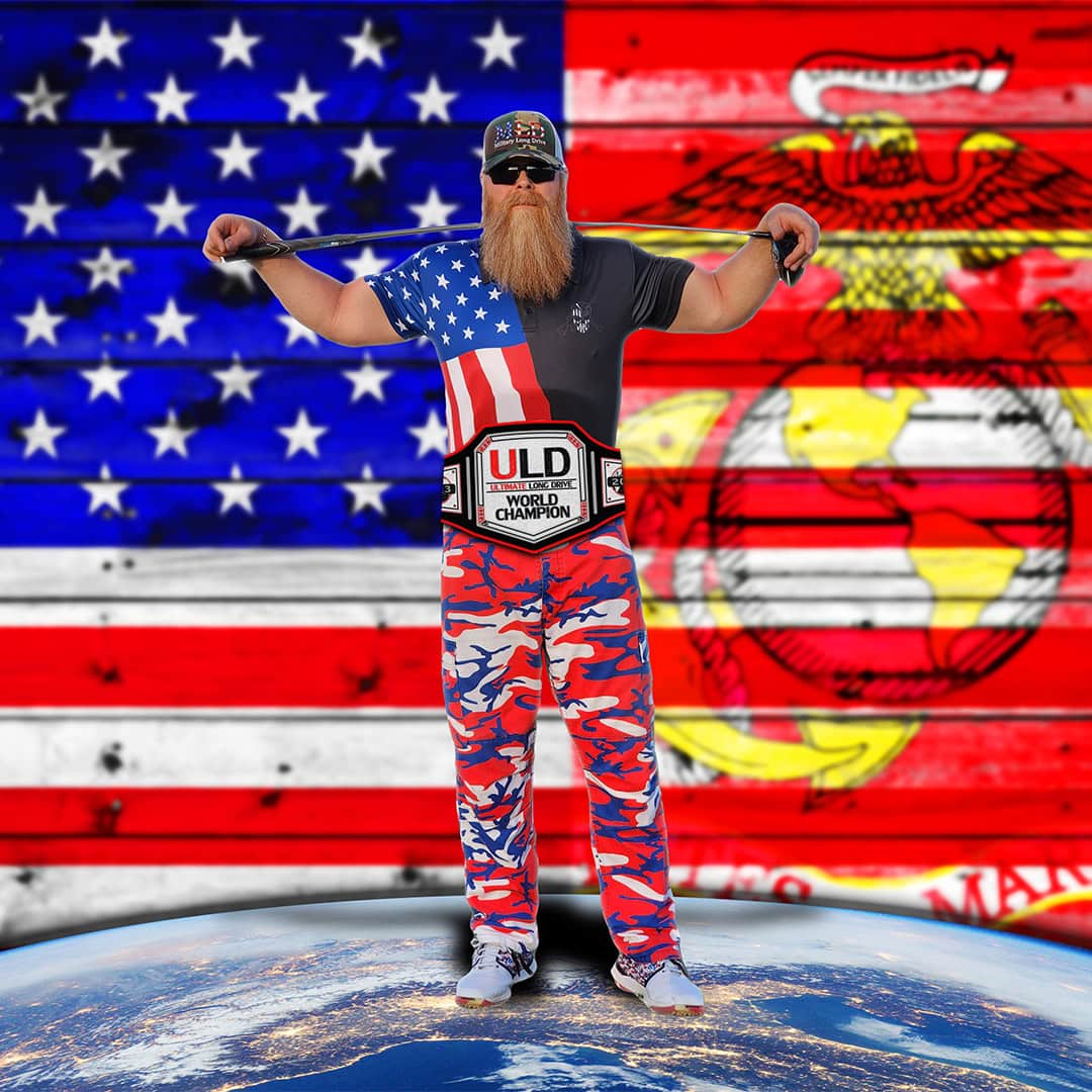 Third Golf Classic - Jon “Happy” Gilmore by US Flag